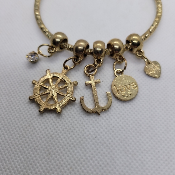 Jewelry - Nautical gold tone Charm Bracelet